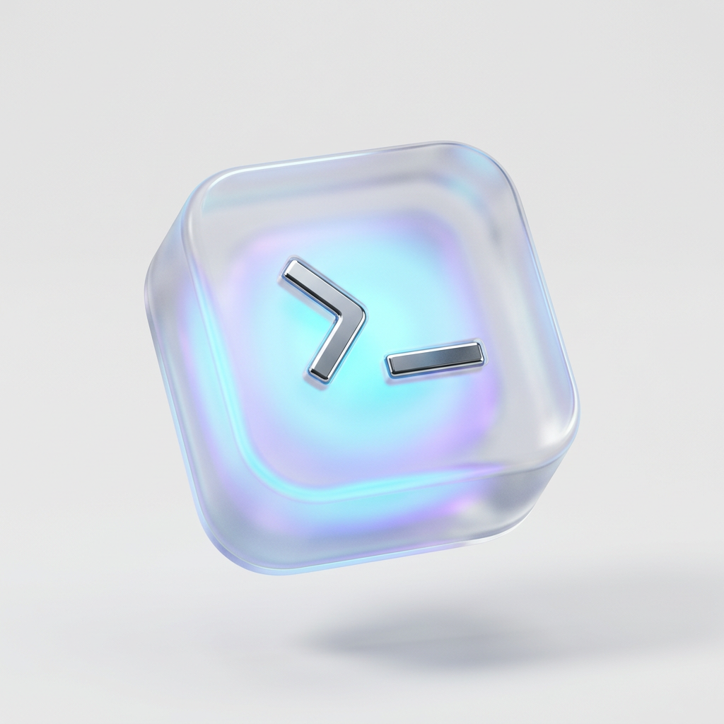 Glass terminal keycap